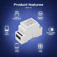 thumbnail image 3 of DIN Rail 5 in 1 Smart LED Controller RGB RGBW CCT 2.4G Light Strip Dimmer Zigbee3.0, 3 of 7