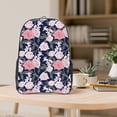 thumbnail image 5 of Zufioo Rose Flowers Print Transparent Backpack, 16-inch PVC Waterproof Schoolbag, Suitable for Campus Work and Travel, Unisex, 5 of 7