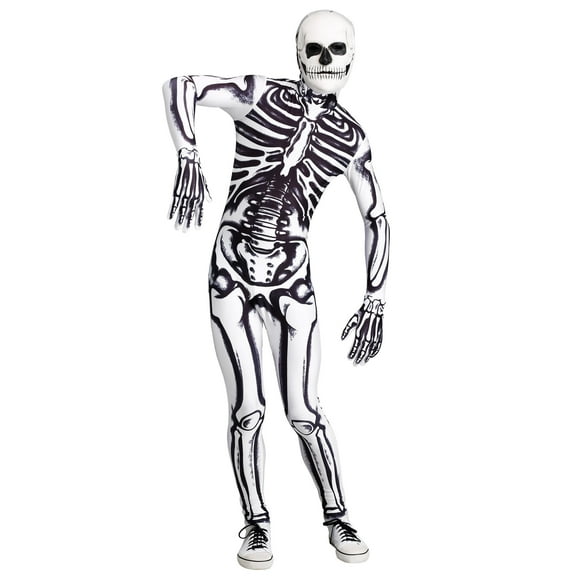 White Skeleton Men's Costume