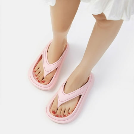 

Summer Savings! Zpanxa Slippers for Women Couple WoMen Orthotic Flip Flops Arch Support Soft Thong Sandals Slippers Flip Flops for Women Pink 37-38