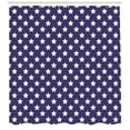 thumbnail image 3 of Ambesonne American Shower Curtain, Flag with Stars, 69"Wx84"L, Purple White, 3 of 3