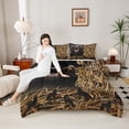 thumbnail image 4 of Feelyou Bear Adult Queen Comforter Set, Woodland Wildlife Bedding Comforter Set, 3 Pieces, 4 of 8
