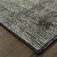 thumbnail image 4 of Oriental weavers Lucent Area Rug 45904 Charcoal Rows Banded 8' x 10' Rectangle, 4 of 4