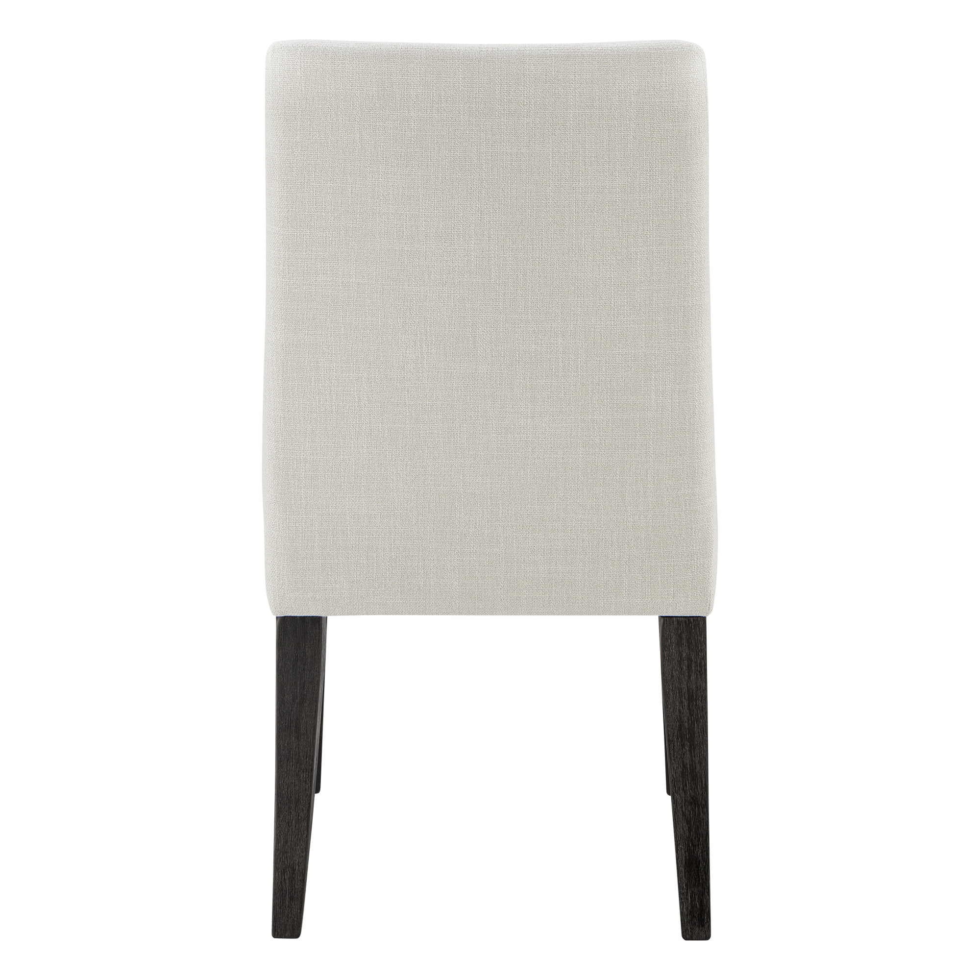 Spruce & Spring Modern Upholstered Dining Chair with Double-layed Cushioned Seat Set of 2, Linen
