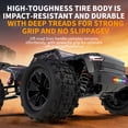 thumbnail image 7 of 1:14 Scale Fast RC Cars for Adults & Kids, Max 20 MPH, 4WD Off-Road RC Trucks, All Terrain 2.4GHz Remote Control Car for Snow, Sand, Beach & Rocky Surfaces, Green, 7 of 7