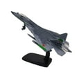 thumbnail image 4 of Modelo de caza a escala 1:72 fundido a presión con base, decoración de mesa para aviones, colección de cazas. gris, 4 of 9