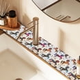 thumbnail image 2 of Yayeee Faucet Mat for Kitchen Sink 30" Diatomite Long Splash Guard Pad, Rainbow Stars Pattern, 2 of 7