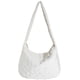 thumbnail image 1 of Bolso de mano de plumón para mujer Bolso de compras holgado informal de gran capacidad (blanco), 1 of 9