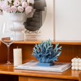 thumbnail image 3 of Elegondrar 5.8" H Blue Coral Decor, Coral Reef Decor, Resin Coral Statue, Nautical Decorations for Home, Beach/Coastal/Ocean Themed Cabinet Shelf Tabletop Decor C25, 3 of 3