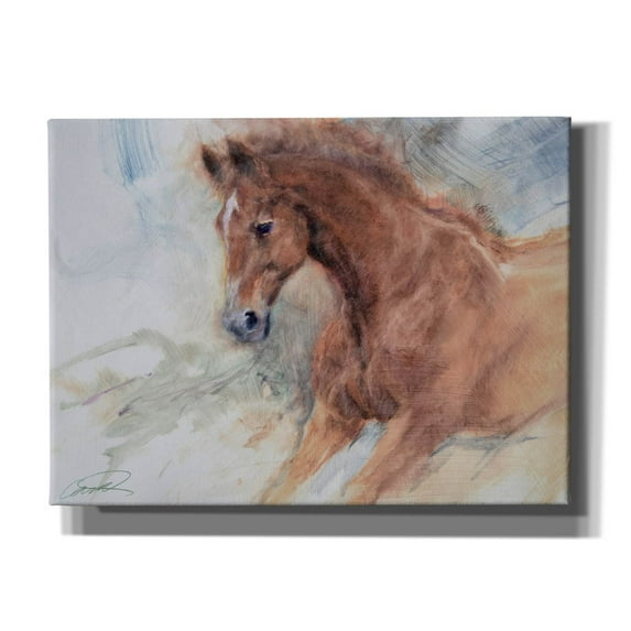 Epic Graffiti 'Equine Exercise' by Robert Campbell, Canvas Wall Art, 54"x40"