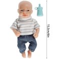 thumbnail image 3 of Muñeca de juguete,Muñecas Reborn realistas de 6 pulgadas, muñecas de silicona de cuerpo completo para bebés recién nacidos, mini muñeca lavable con ropa y accesorios de juguete, gran regalo para niños Muyoka Hogar, 3 of 6