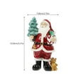 thumbnail image 2 of LEORX Resin Santa Claus Figurine Christmas Decoration for Home Festival Tabletop Decor, 2 of 5