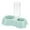 A, variant on Hearth & Gear 2 In 1 Double Cats Dogs Bowls Automatic Waterer Bottle Drinker Dish Feeder Water And Food Bowl Set For Watering Rabbit Kitty Blue Gray Gree Food Dog Feeder Raised Dog Feeder 3 Bowl Dog