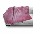 thumbnail image 3 of Pale Pink Soft Flannel Fleece Throw Blanket, Abstract Mosaic Style Geometric Dimension Fractal Polygonal Illustration, Cozy Plush for Indoor and Outdoor Use, 50" x 70", Magenta Fuchsia, by Ambesonne, 3 of 6