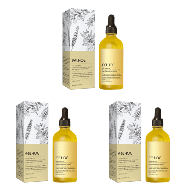 Aceite Vegano Natural para El Crecimiento Del Antipérdida Eficiente Hombres Y Mujeres 60ML