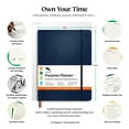 thumbnail image 4 of Purpose Planner Undated Monthly Weekly Daily Productivity Journal 2020 2021 Optimized Life, Goal Setting & Business Tool for Academic Student, Professionals, Moms - Leather Day Organizer Notebook, 4 of 4
