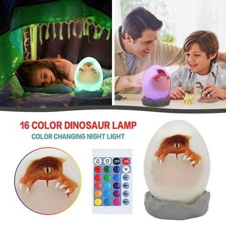 

Dinosaur Night Light Remote Control Dinosaur Bedside Lamp Color Changing Light