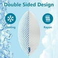 thumbnail image 2 of Cooling Bed Pillows for Sleeping Standard Size Set of 2 Pack,Shredded Memory Foam Adjustable Pillow for Side Back and Stomach Sleepers with Washable Removable Cover, 2 of 6