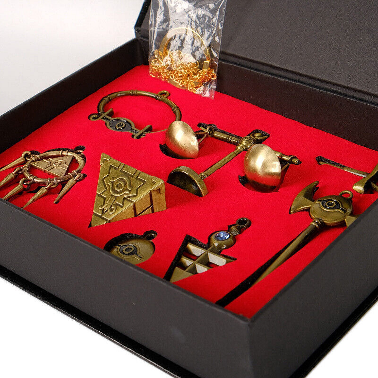Brand New 8-Piece/Set Millennium Item Puzzle Pendant Necklace Keychain Bronze -