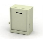 Sturdy Lockable Wall-Mounting charity Donation collection Box Heavy Duty Thick Metal Secured Charity Box Fundraising Donation and Ticket Box With pre drilled holes Size 9" H x 7" W x 4" D Side Lock