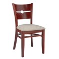 thumbnail image 1 of Chaise Arrière Lolly en Acajou (Lot de 2), 1 of 1