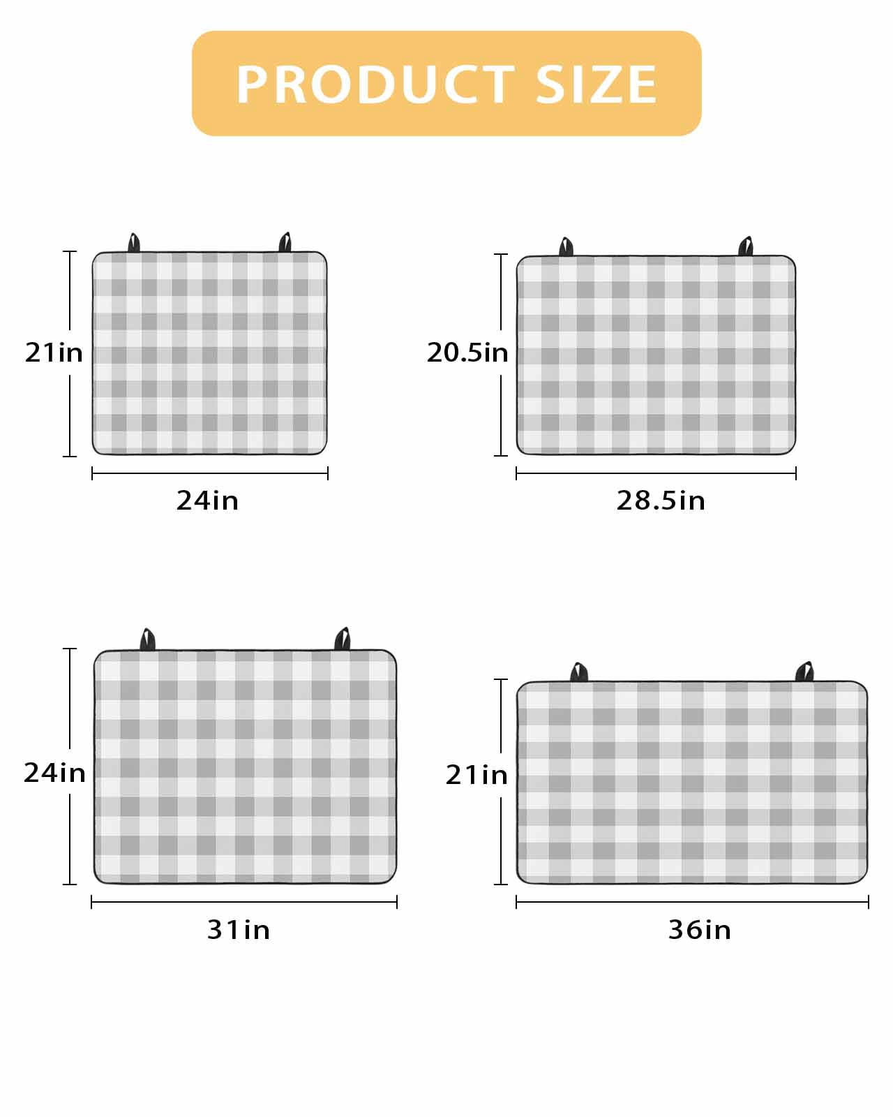 nqOlkjepod Large Induction Cooktop Protector Mat 36"x21", Grey Plaid Stove Top Covers for Electric Stove, Gradient Geometric Buffalo White Checkered Stove Burner Cover Mats, Glass Top Stove Cover