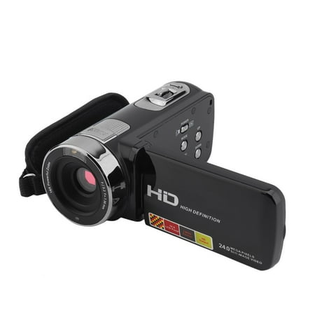 Digital Cameras Hot Shoe - Hot Sale! Camcorder 1080P IR Night Vision 16X Digital Zoom 24MP 1080P HD Remote Control Portable Digital Video Camera,Cool Black