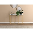 thumbnail image 3 of Safdie & Co. Console Table 39L Marble Gold Metal, 3 of 4