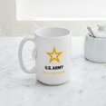 thumbnail image 5 of CafePress - U.S. Army® Black And Gold - 15 oz Ceramic Large White Novelty Mug, 5 of 6