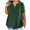 Army Green, variant on Staron Plus Size Summer Tops for Women Casual V Neck Short Sleeve Blouse Loose Comfy Solid Basic Fashion Shirt, Navy XXL