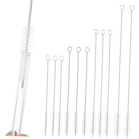 

11pcs Brush Pipe Cleaning Brush Metal Straw Pipe Cleaning Kit Pipe Tube Cleaner Brush Straw Cleaning Brush Tool Straw Tube Pipe Cleaner Straw Brush Cleaner Brush for Cleaning Straw