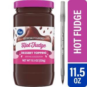 Kroger® Hot Fudge Dessert Topping with pen