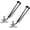 Silver 2 x 8201SA, variant on Deck Mount Fishing Rod Holder, Marine Grade Stainless Steel Adjustable Fishing Rod Holders, Support for Marine Boat Yacht