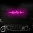 thumbnail image 2 of C-CRAFT Buffet Arrow Neon Sign LED Light 35 inch for Buffet Restaurant Wall Art Decor, 2 of 5