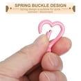 thumbnail image 4 of Uxcell Heart Shape Swivel Buckles, Zinc Alloy Spring Snap Keychain Clip Hanging Snap Hooks for DIY Crafts Key Chains Bag Purse Pink, 4 of 7