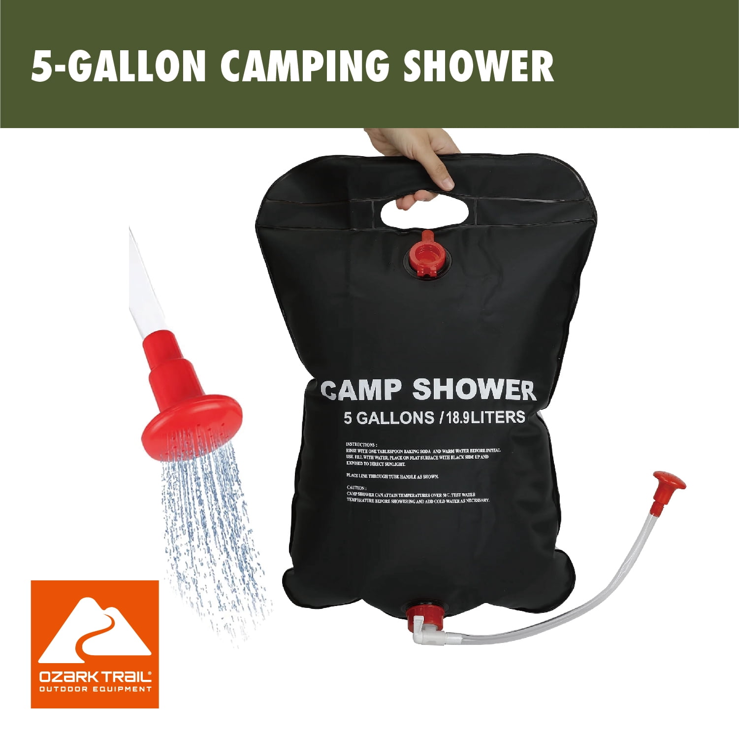 Ozark Trail 5 gal Portable Camping Shower