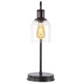 thumbnail image 3 of Better Homes & Gardens Desk Lamp, 20.5 in Bronze Metal with Clear Glass Shade and USB Port, Classic Design, 3 of 7