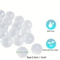 thumbnail image 3 of 24 Pack Reusable Ice Cube, Clear Round Shape Plastic ice Cubes Without Diluting BPA Free, Refreezable Ice Cubes For Drinks, Coffee And Wine (150ml), 3 of 5