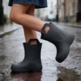 thumbnail image 2 of Gunia Boy Girl Rain Boots Lightweight Kids Toddlers Preschoolers Easy On Mid Calf Boots Weather Gear Rainboots, 2 of 5