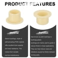 thumbnail image 4 of 6 Pack Flanged Sleeve Bearing, Plastic Bushing ID 10mm x OD 12mm x Length 10mm POM Bushing, Yellow, 4 of 7