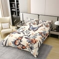 thumbnail image 2 of Erosebridal 100% Organic Cotton Butterfly Comforter Cover Twin Size Floral Blossom Bedding Set Wild Flying Animal Duvet Cover Spring Nature Quilt Cover With 1 Pillowcase,Bedroom Decor 2Pcs, 2 of 6