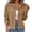 Khaki, variant on DeHolifer Women Cropped Shacket Jacket Lapel Winter Button Down Fall Winter Cardigan Corduroy Coat Army Green M