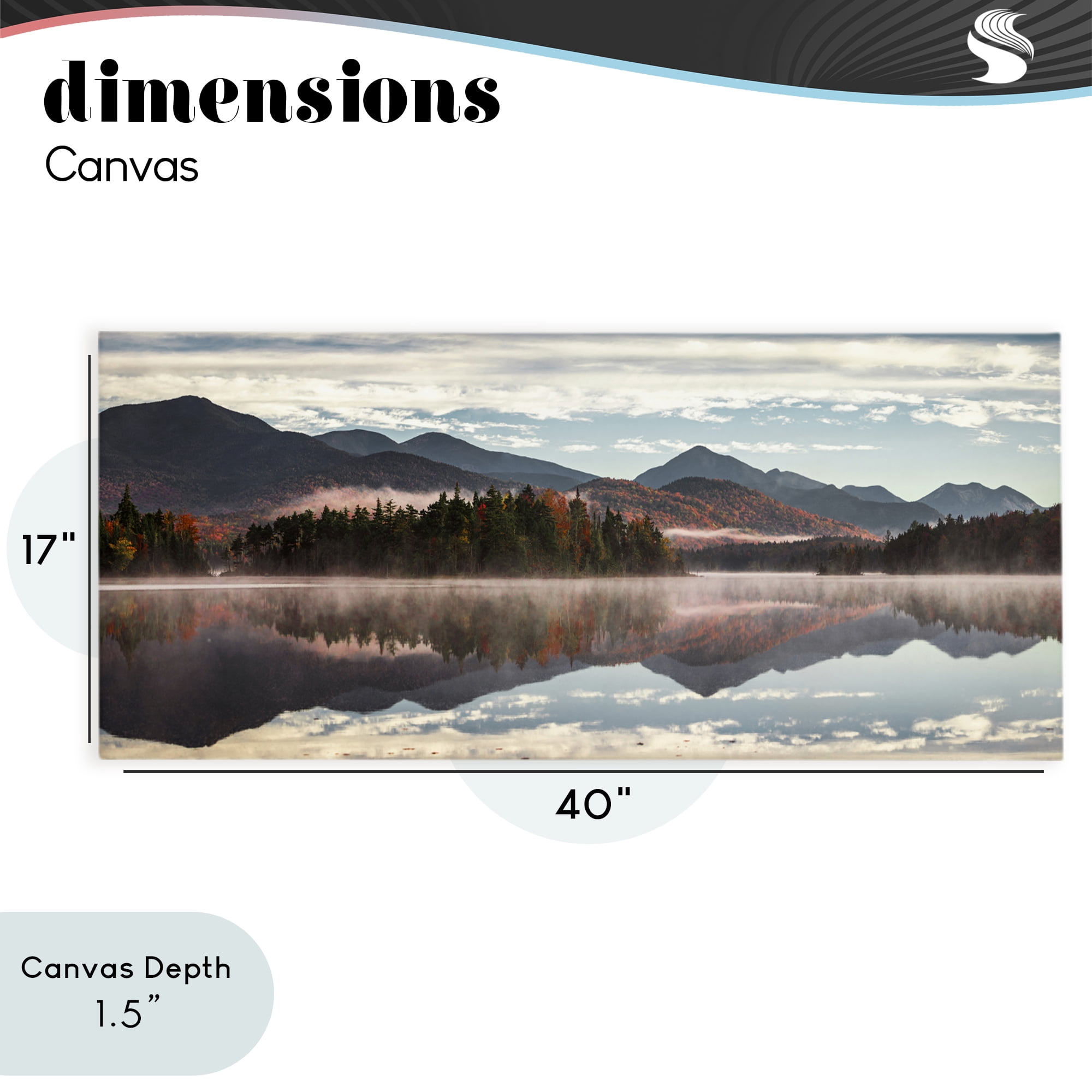 Stupell Industries Panoramic View From Boreas Ponds Canvas Wall Art, design by Jonathan Zaharek