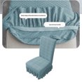 thumbnail image 6 of Stretch Chair Slipcovers, Spandex Fabric, Washable Skirt, Integrated Backrest and Seat Cover for Dining Room, Kitchen, and Banquet Decor, Blue, by FAJHHA, 6 of 8