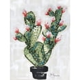 thumbnail image 3 of Hollihocks Art 12x14 Black Modern Framed Museum Art Print Titled - Cactus, 3 of 5