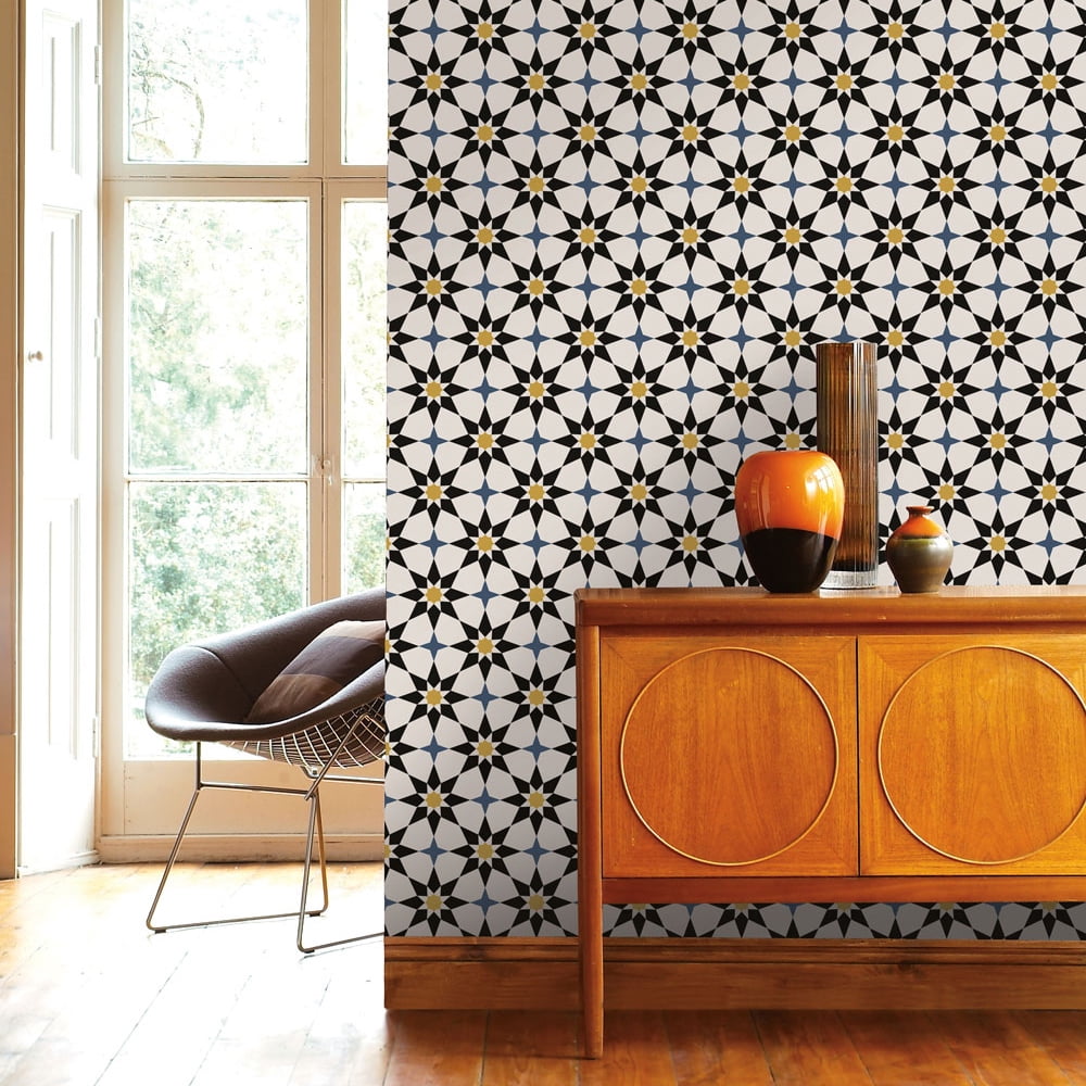 Tempaper Soleil Moroccan Spice Peel and Stick Wallpaper, 20.5" x 16.5'