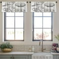 thumbnail image 3 of LALILO Kitchen Curtain Valance Various Beautiful Sea Shells Rod Pocket Window Curtain 52"x 18" Set of 2, 3 of 5