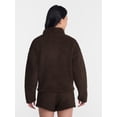 thumbnail image 3 of No Boundaries Faux Shearling Plush Pullover, Women's & Women’s Plus XXS-4X, 3 of 5