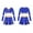 Royal Blue, variant on Girls Cheerleading Costume for Schoolgirls Cheer Leader Uniform Dance Crop Top with Skirts Cosplay Party Outfit Red 16