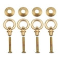 thumbnail image 1 of 4pcs/pack Mini Simple Vintage Pull Rings Cosmetic Case Jewelry Box Attachment Handle Brass, 1 of 6
